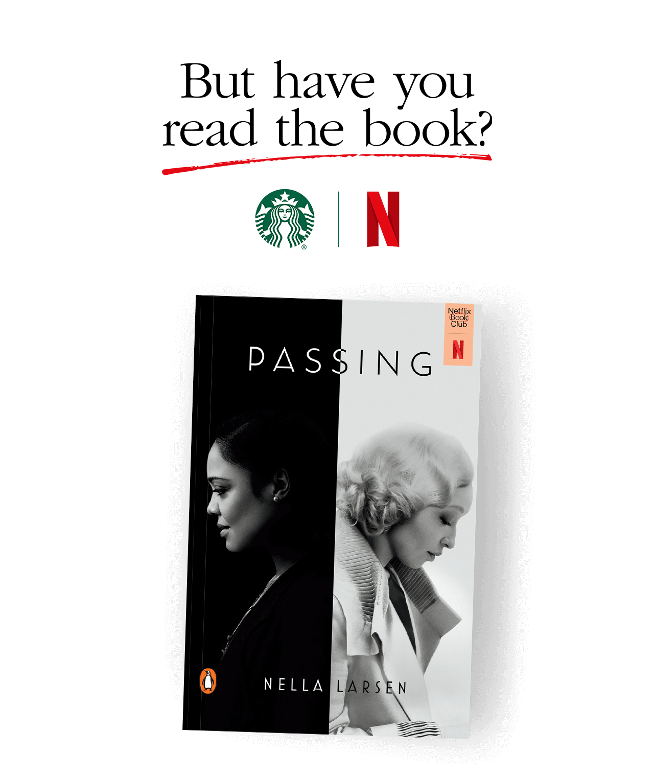 The cover of the novel Passing is shown next to the title of a new series named But Have You Read the Book?