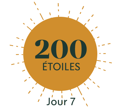 Jour 7 : 200 Étoiles