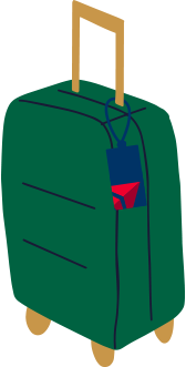 AIRPLANE LUGGAGE ICON 