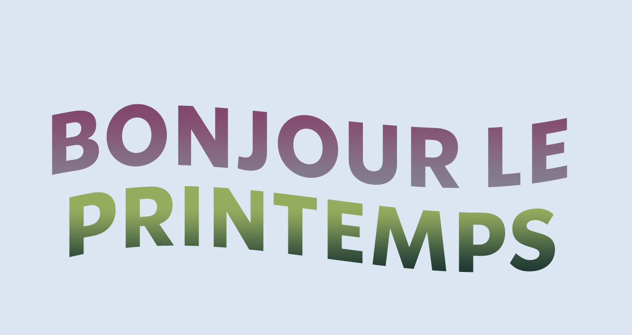 BONJOUR LE PRINTEMPS | Des boissons au matcha et à la lavande dans de grands verres sur un fond comportant des vagues pastel.