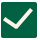 White check mark inside a filled green square.
